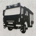 Fahrzeug Silhouette Wandschild Steelmonks