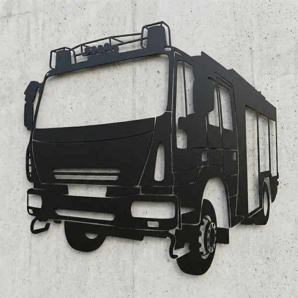 Fahrzeug Silhouette Wandschild Steelmonks