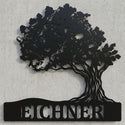 Metall-Wandschild EICHNER – Baum rechts