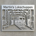 Martin’s Lokschuppen – E251 Wandschild Steelmonks