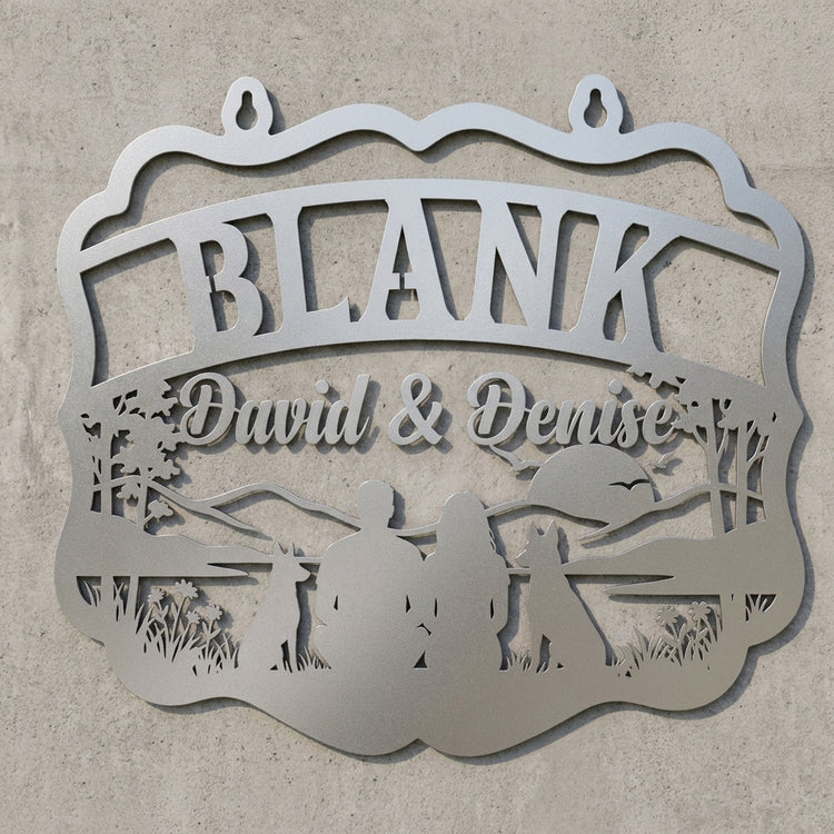 Saloonschild BLANK – David & Denise