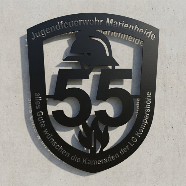 Wappen 55 Jahre Jugendfeuerwehr Marienheide