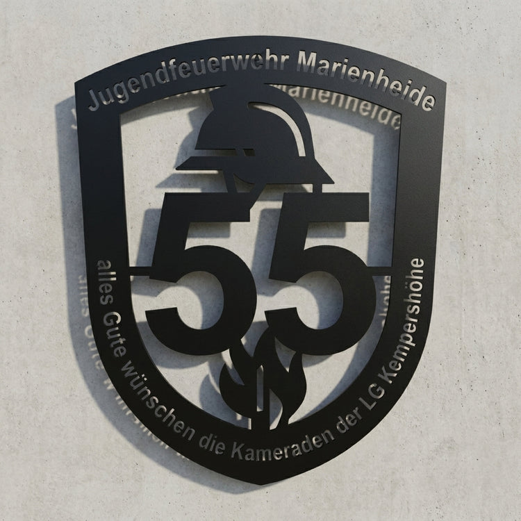 Wappen 55 Jahre Jugendfeuerwehr Marienheide