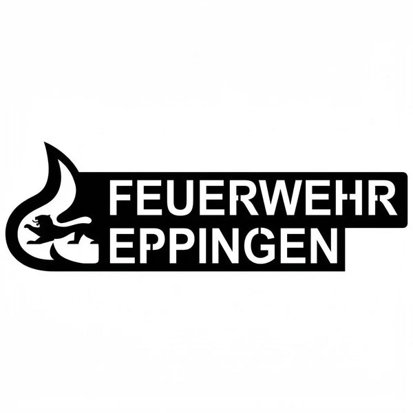 Feuerwehr-Logo Emblem Wandschild Steelmonks