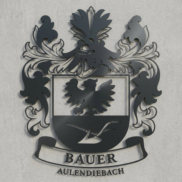 Bauer Wappen – Metall-Wandschild
