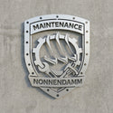 Logo-Silhouetten-Wandschild