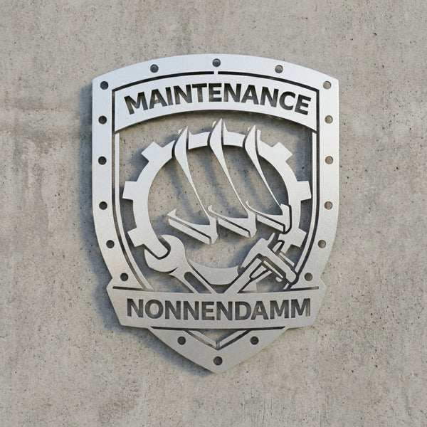 Logo-Silhouetten-Wandschild