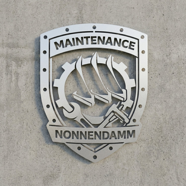 Logo-Silhouetten-Wandschild