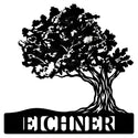 Metall-Wandschild EICHNER – Baum rechts