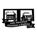 Abschieds-Emblem Christian u Kathrin