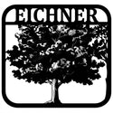 Metall-Wandschild „Eichner“ mit Baum rechts
