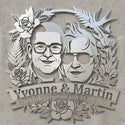 Wandschild Yvonne & Martin – ohne Rahmen