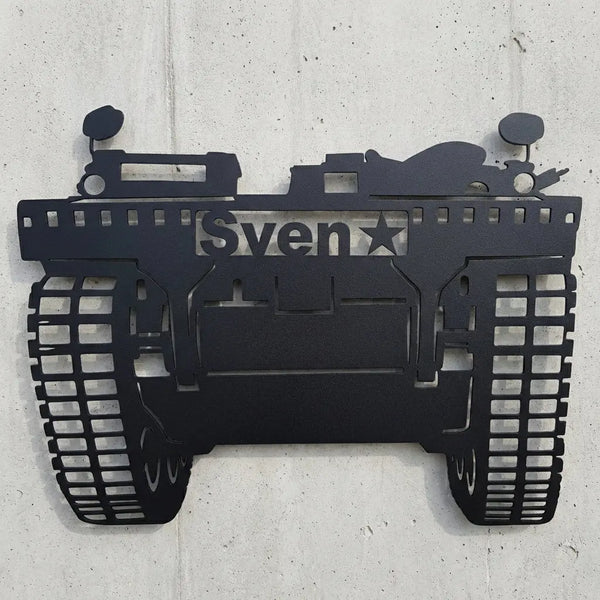 Fahrzeug Wandschild – Sven ⭐ Steelmonks