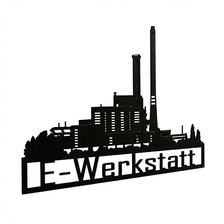 E‑Werkstatt Wandschild Steelmonks