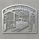 Martin’s Lokschuppen – E‑Lok E 251 Wandschild Steelmonks