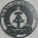 Rundes Wandschild – Referenzmotiv mit Text