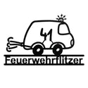 Feuerwehrflitzer 41 Wandschild Steelmonks