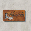 Rechteckige Logo-Plakette (Corten-Optik) Steelmonks