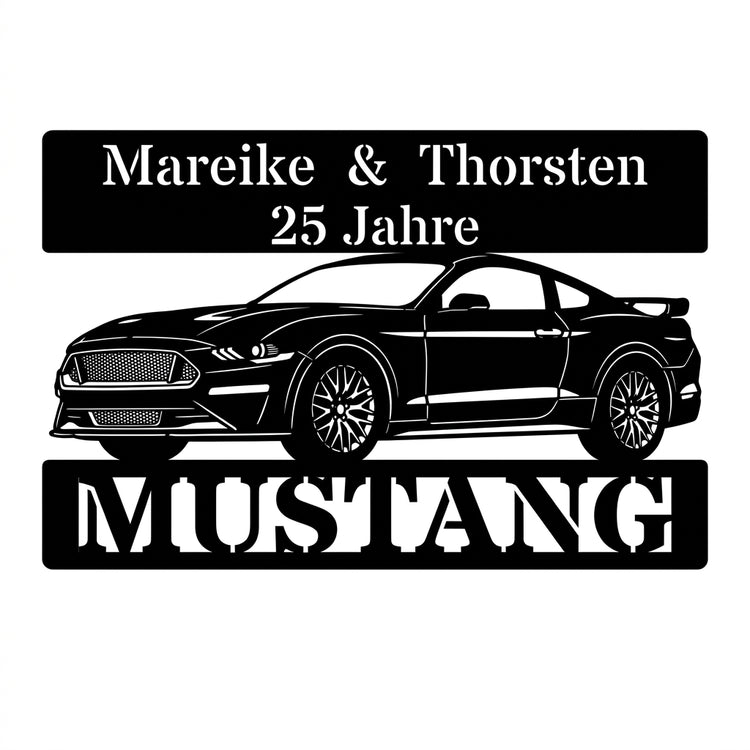 Mustang Jubiläums-Wandschild