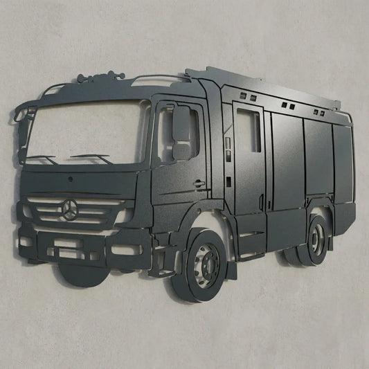 Fahrzeug Silhouette Wandschild Steelmonks