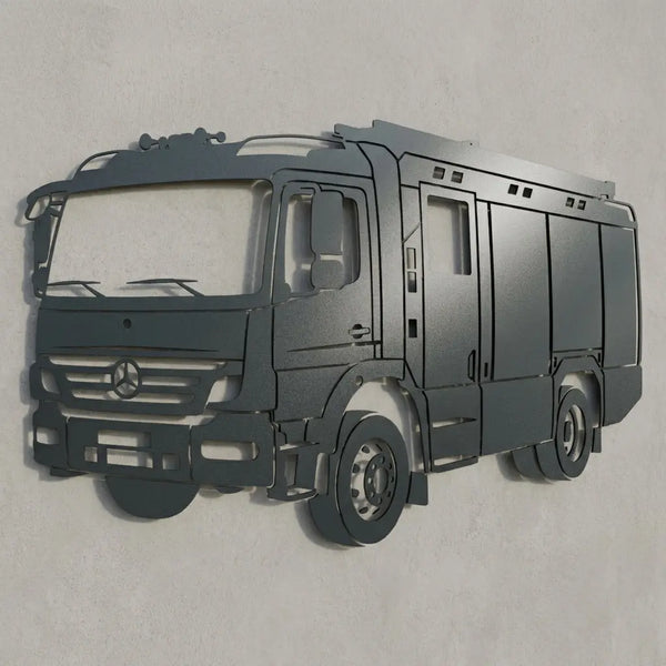Fahrzeug Silhouette Wandschild Steelmonks
