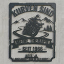 Vintage-Emblem Wandschild nach Foto