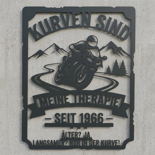 Vintage-Emblem Wandschild nach Foto
