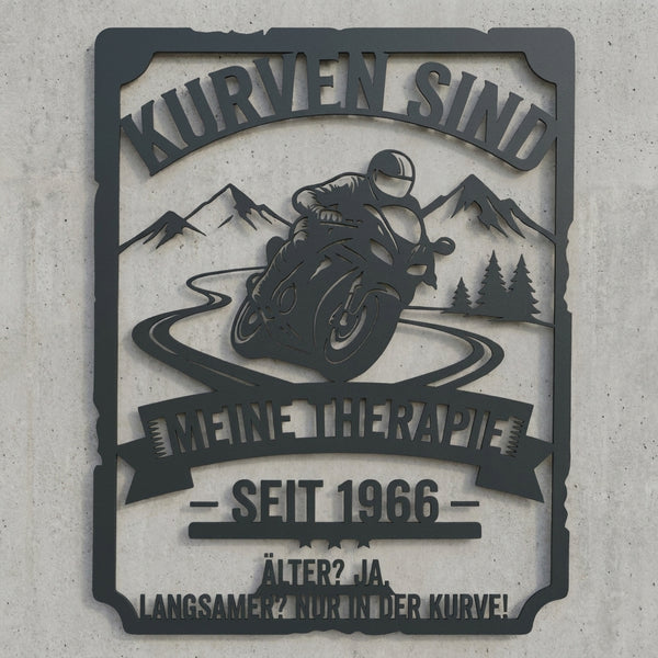 Vintage-Emblem Wandschild nach Foto
