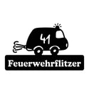 Feuerwehrflitzer Wandschild 41 Steelmonks