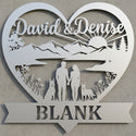 Herz-Wandschild Paar & Malinois – David & Denise BLANK