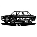 VW K 70L 1973 – Autosilhouette Wandschild Steelmonks