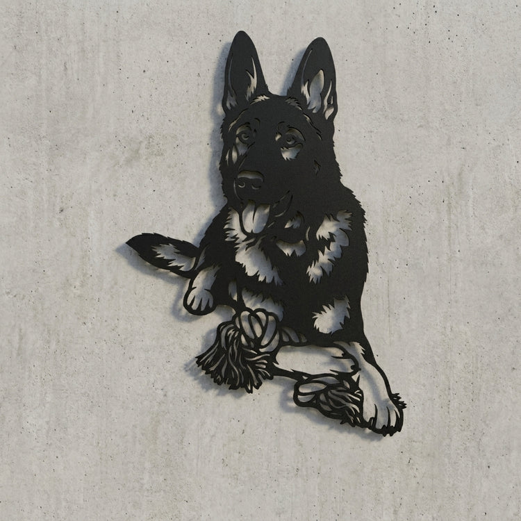 Hundekontur Silhouetten-Wandschild
