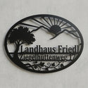 Ovales Landhaus-Wandschild – Landhaus Friedl