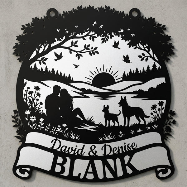 Baumkrone-Familienschild BLANK