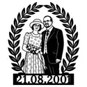 Paarporträt mit Kranz – 21.08.2001