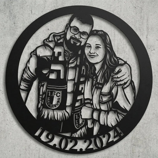 Wandschild mit Datum 19.02.2024 Steelmonks