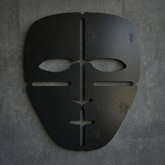 DJ-Maske Wandschild Schwarz Steelmonks