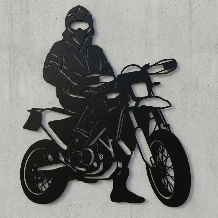 Silhouette nach Foto – Metall-Wandschild