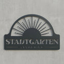 Biergarten Wandschild