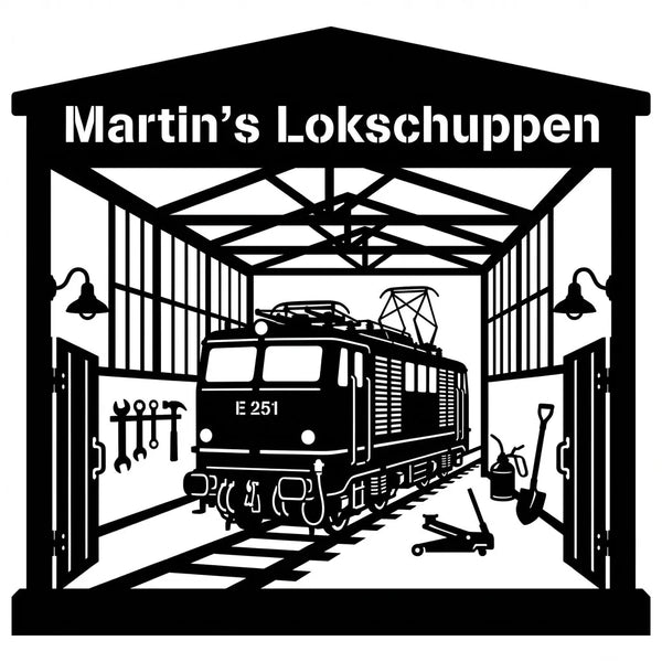 Martin's Lokschuppen – E 251 Wandschild Steelmonks