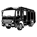 Fahrzeug Silhouette Wandschild Steelmonks