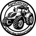 Rundes Traktor-Schild – AgroConcept 10 Years New Holland Partner