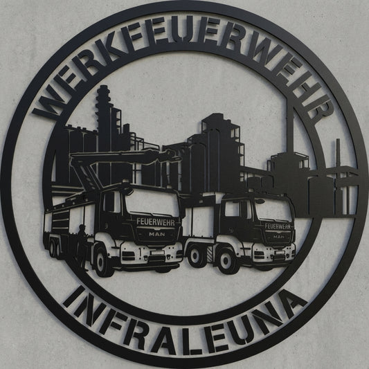 Rundschild Werkfeuerwehr InfraLeuna