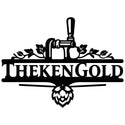 Freiform-Emblem Wandschild Steelmonks