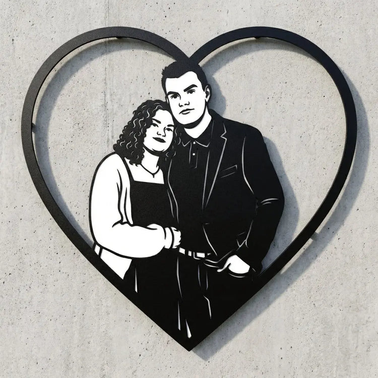 Herz-Paarportrait – Valentinstag