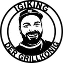 IGIKING – Der Grillkönig Emblem-Wandschild