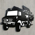 Fahrzeug-Wandschild mit Dachbox-Schriftzug Steelmonks