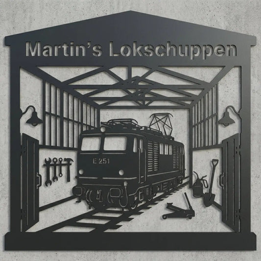 Martin's Lokschuppen – E 251 Wandschild Steelmonks