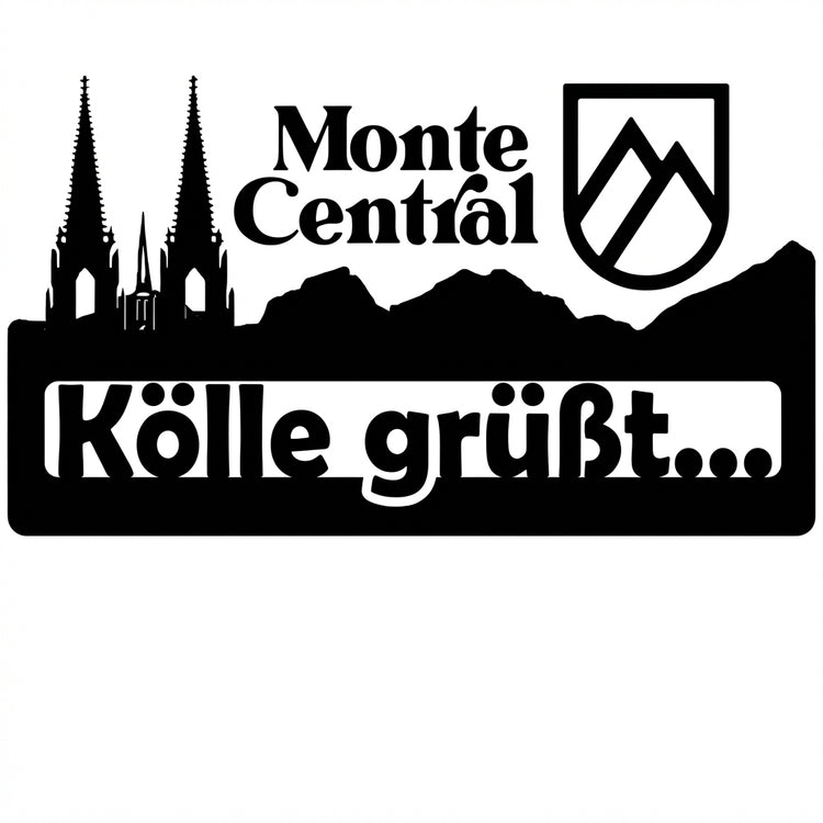 Kölle grüßt... – Emblem-Wandschild