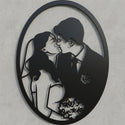 Hochzeitspaar Oval-Emblem